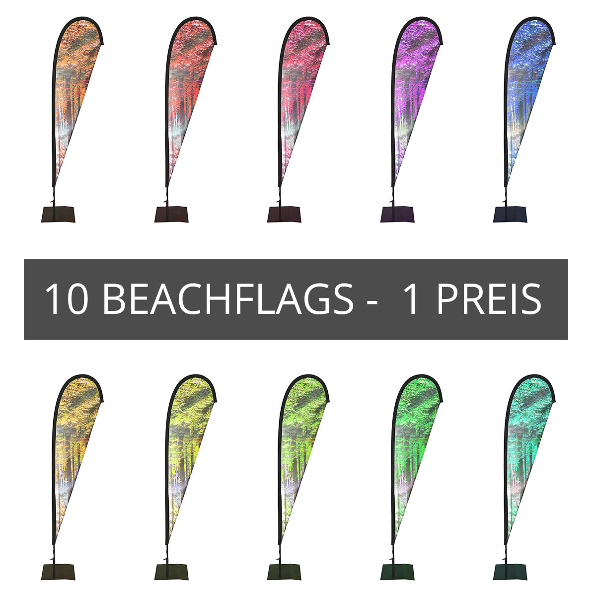 Beachflag Eye - 10er Pack